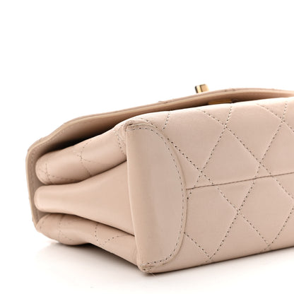 Chanel Lambskin Quilted Mini Trendy Spirit Top Handle Flap Light Pink 9 of 10