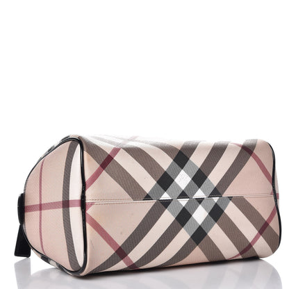 Burberry Supernova Check Patent Small Chester Bowling Bag 4 of 12