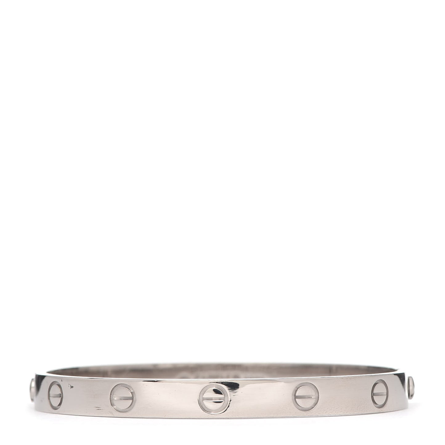 18K White Gold LOVE Bracelet 17