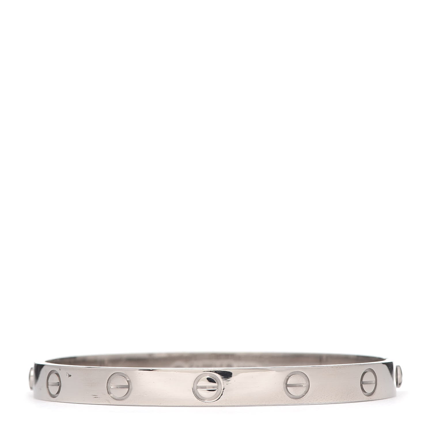 Cartier 18K White Gold LOVE Bracelet 17 3 of 8