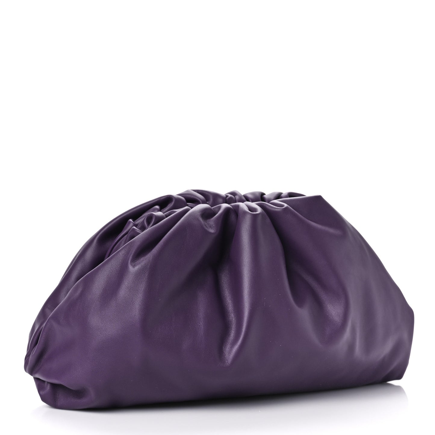 Smooth Butter Calf The Pouch Oversized Clutch Raisin
