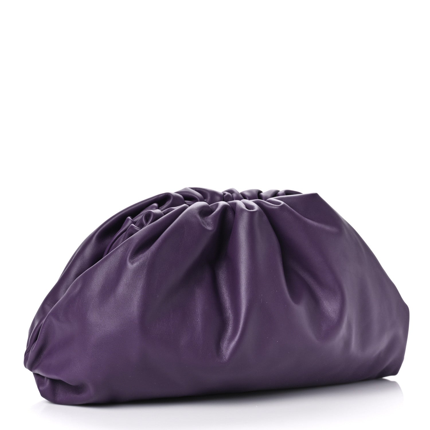 Bottega Veneta Smooth Butter Calf The Pouch Oversized Clutch Raisin 3 of 10