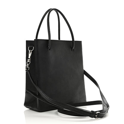 Balenciaga Calfskin Logo XXS Shopping Tote Black 4 of 23