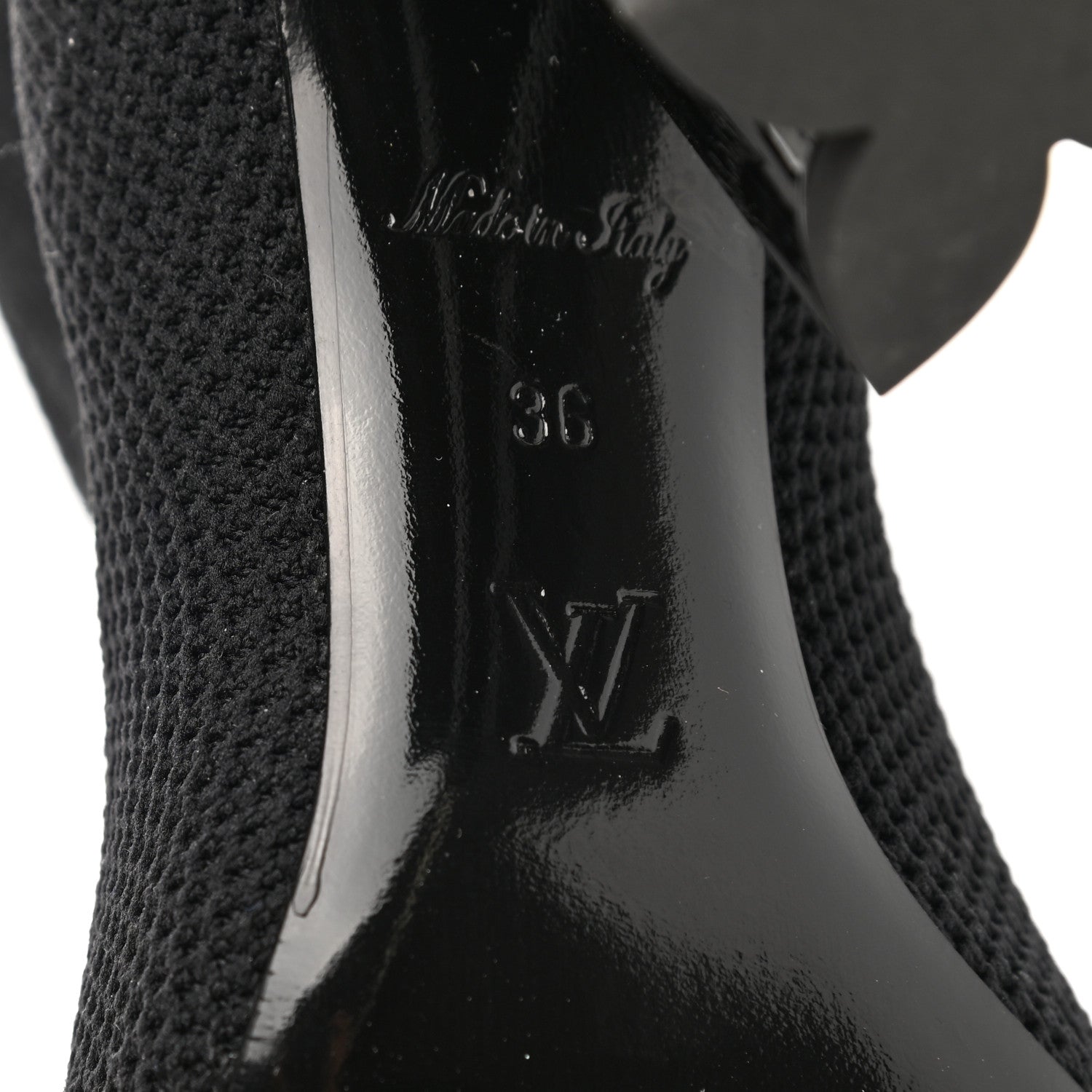 Louis Vuitton Monogram Stretch Fabric Silhouette Ankle Boots 36 Black 6 of 11