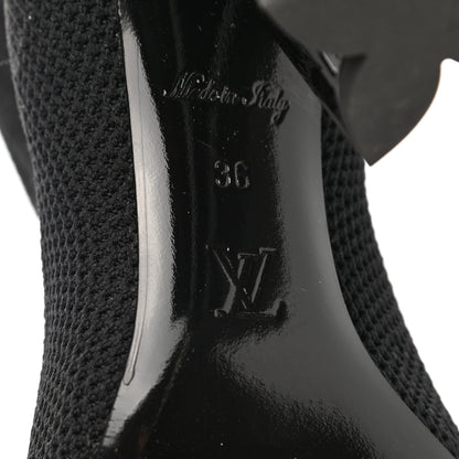 Louis Vuitton Monogram Stretch Fabric Silhouette Ankle Boots 36 Black 6 of 11