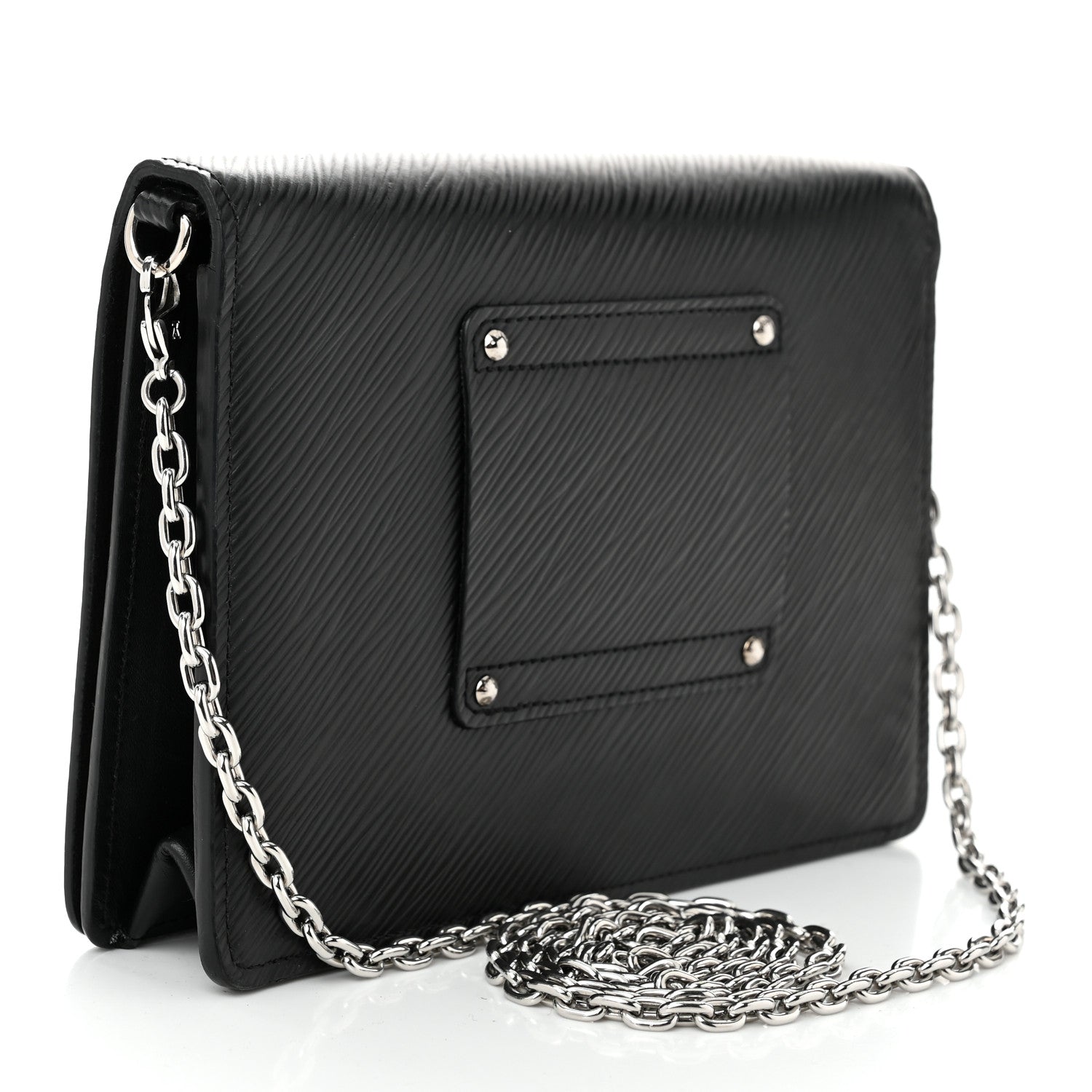Louis Vuitton Epi Twist Belt Chain Wallet Black 3 of 9