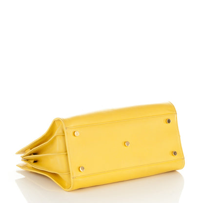 Saint Laurent Calfskin Small Sac De Jour Bag Yellow 4 of 8