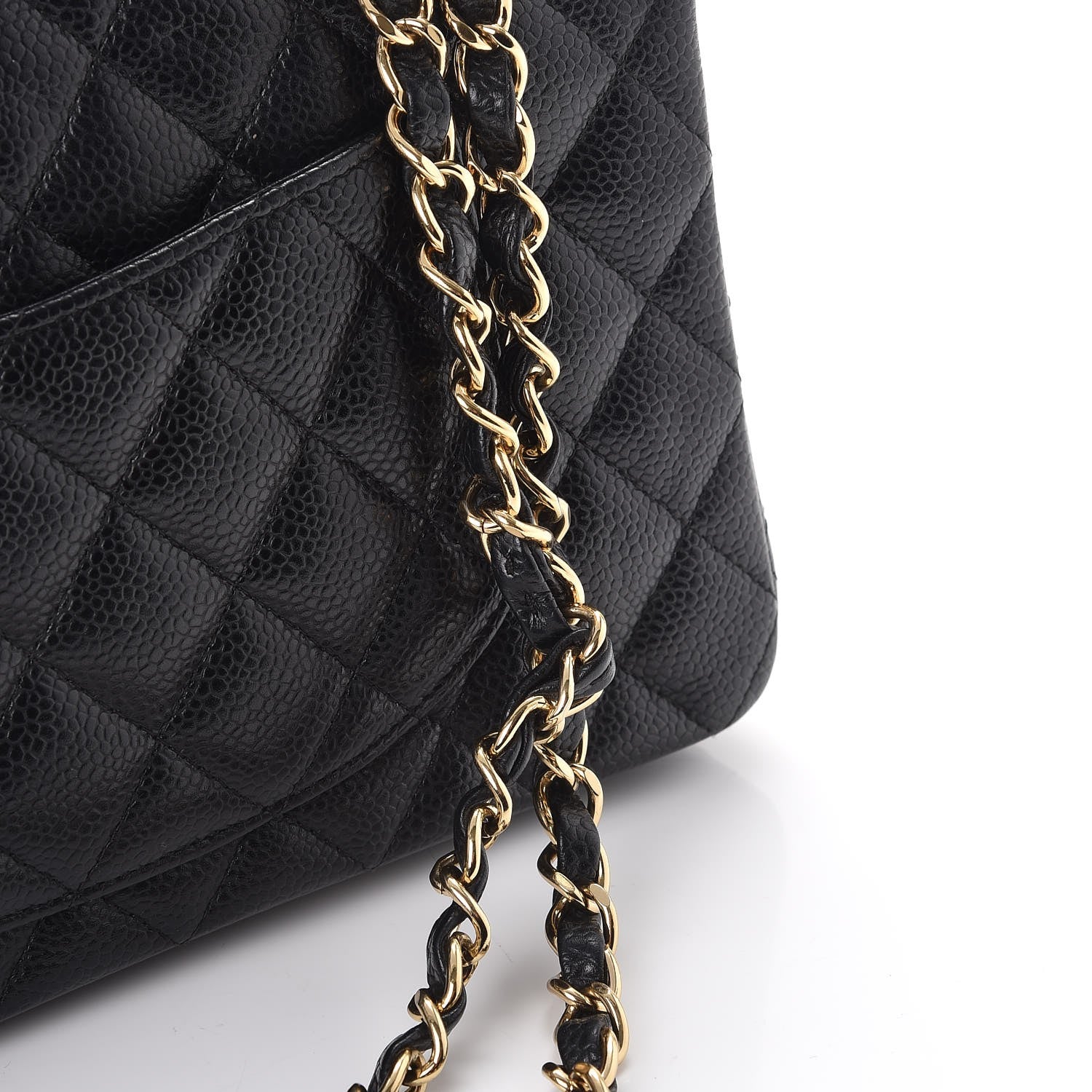 Chanel Caviar Quilted Medium Double Flap Black 9 of 12