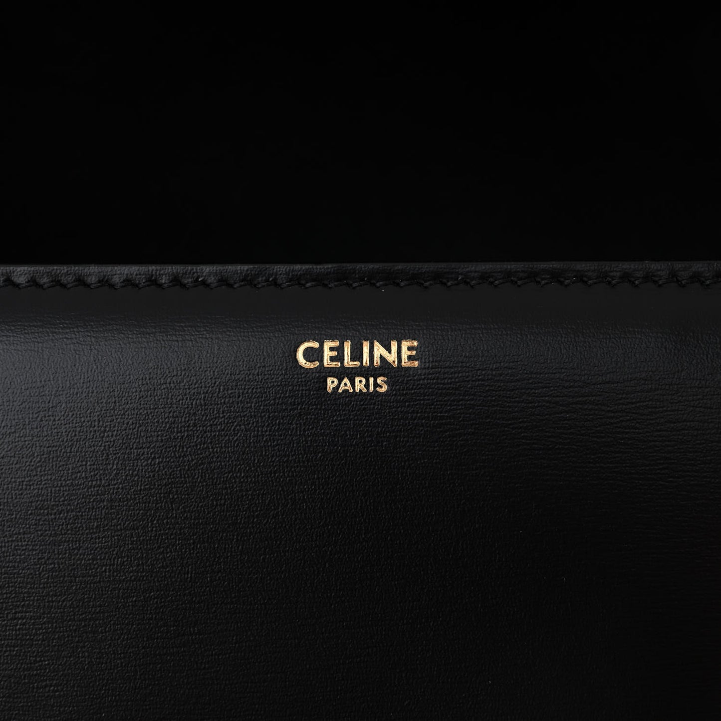Shiny Calfskin Medium Triomphe Black