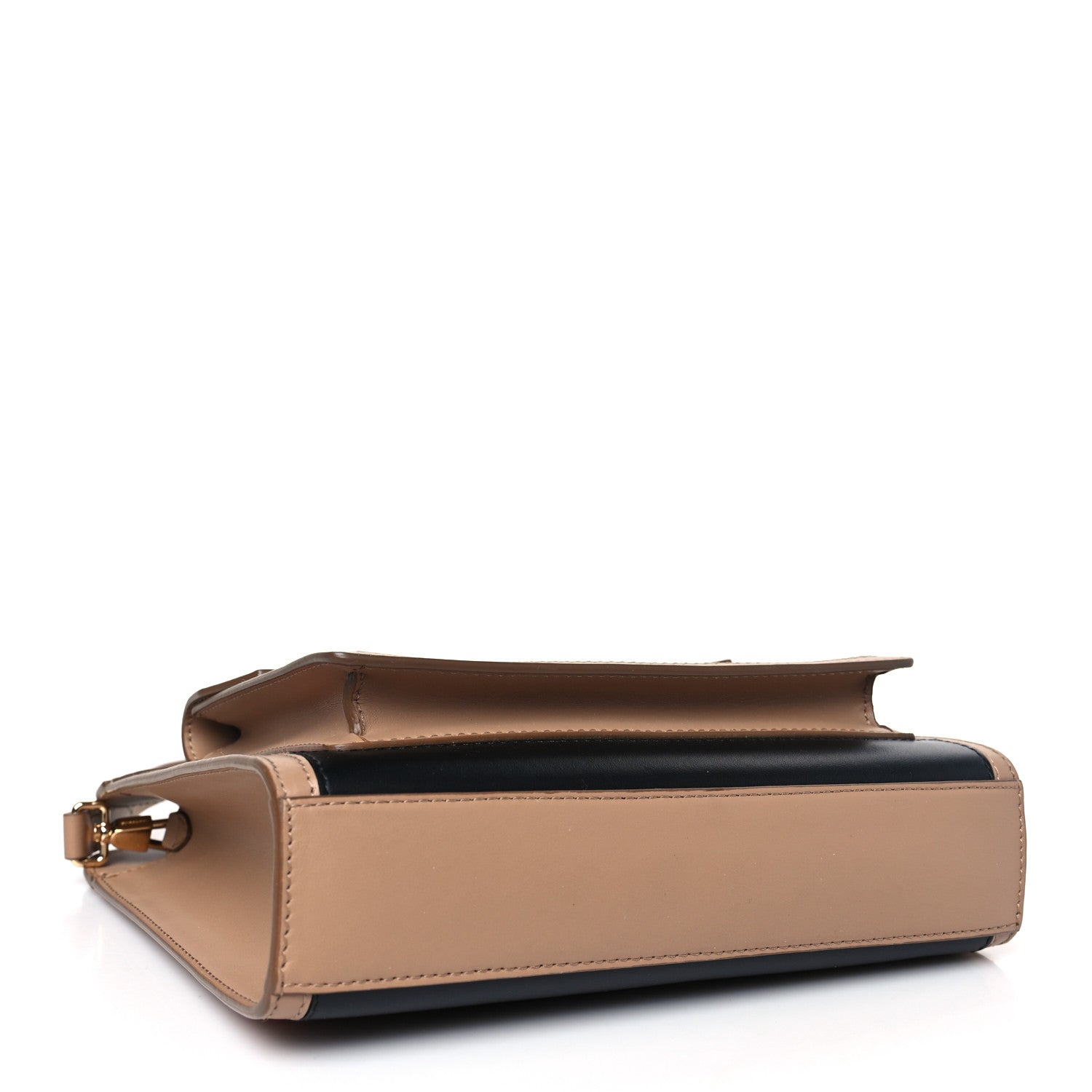 Burberry Smooth Calfskin Striped Mini Pocket Bag Camel 4 of 8