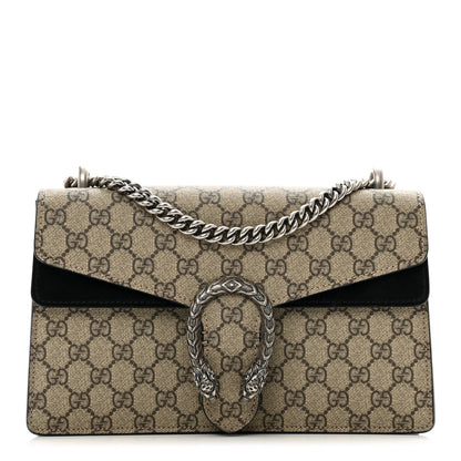 Gucci GG Supreme Monogram Small Dionysus Shoulder Bag Black 1 of 12