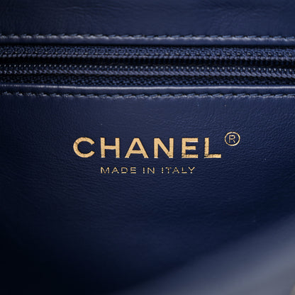 Chanel Caviar Quilted Small Filigree Backpack Navy 6 of 10