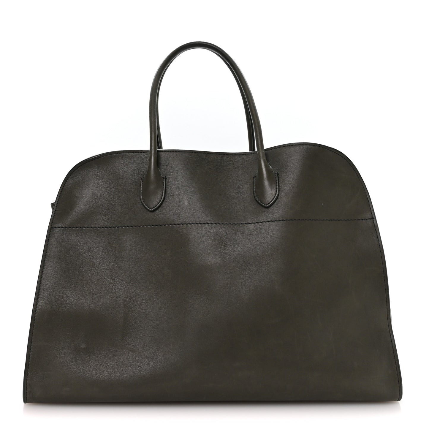 Polished Saddle Calfskin Soft Margaux 17 Koala Grey