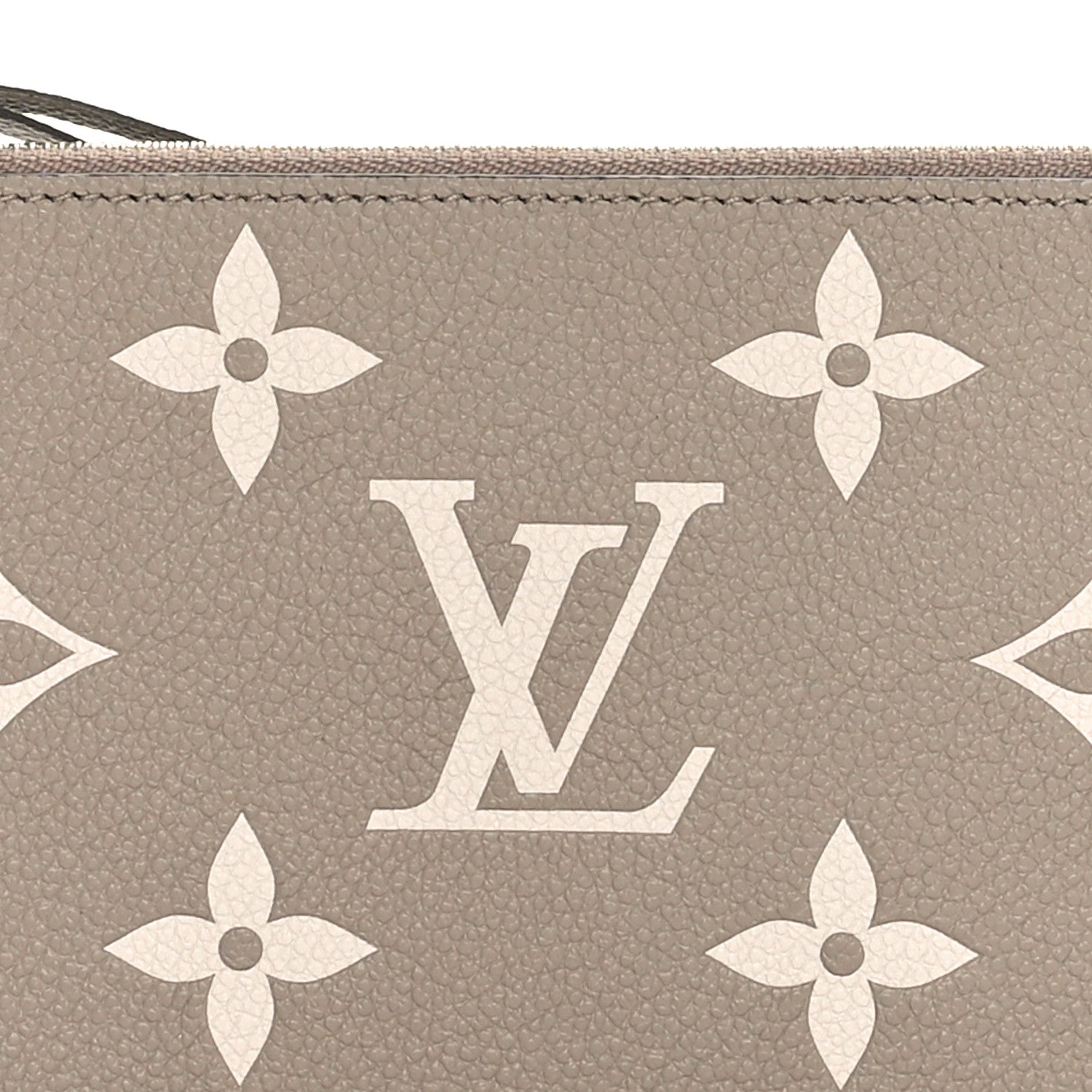 Louis Vuitton Empreinte Monogram Giant Pochette Felicie Zippered Insert Tourterelle Creme 7 of 7