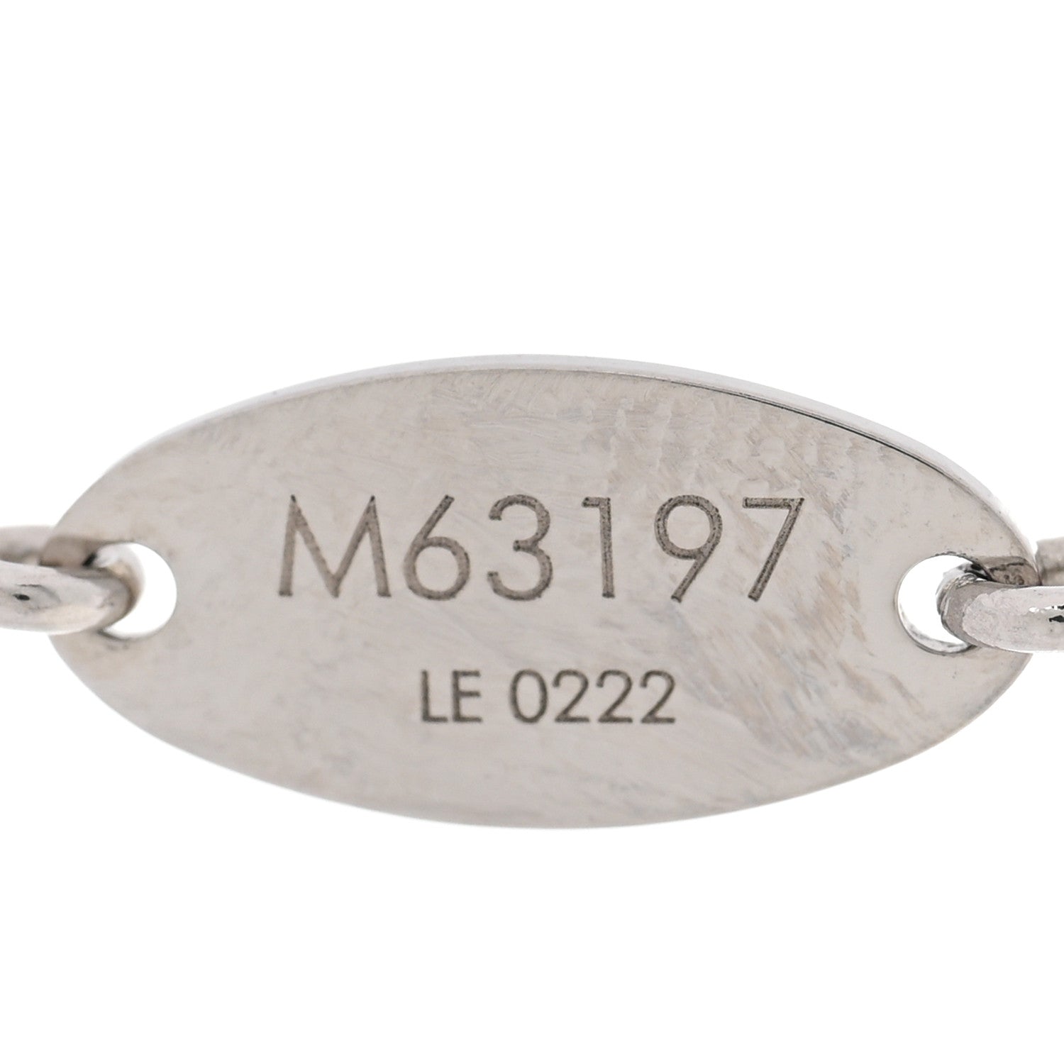 Louis Vuitton Metal Essential V Supple Necklace Silver 6 of 7