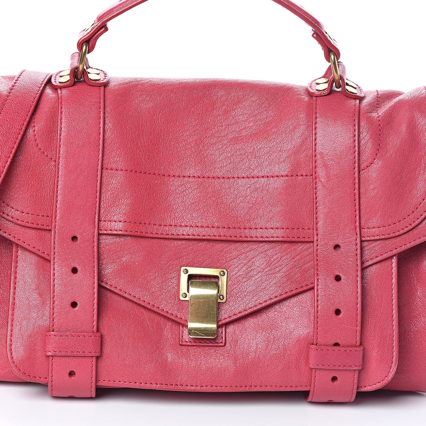 Lambskin Medium PS1 Satchel Raspberry