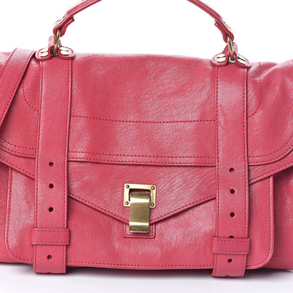 Proenza Schouler Lambskin Medium PS1 Satchel Raspberry 7 of 9