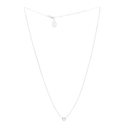 Cartier 18K White Gold Diamond SM D'Amour Pendant Necklace 3 of 6