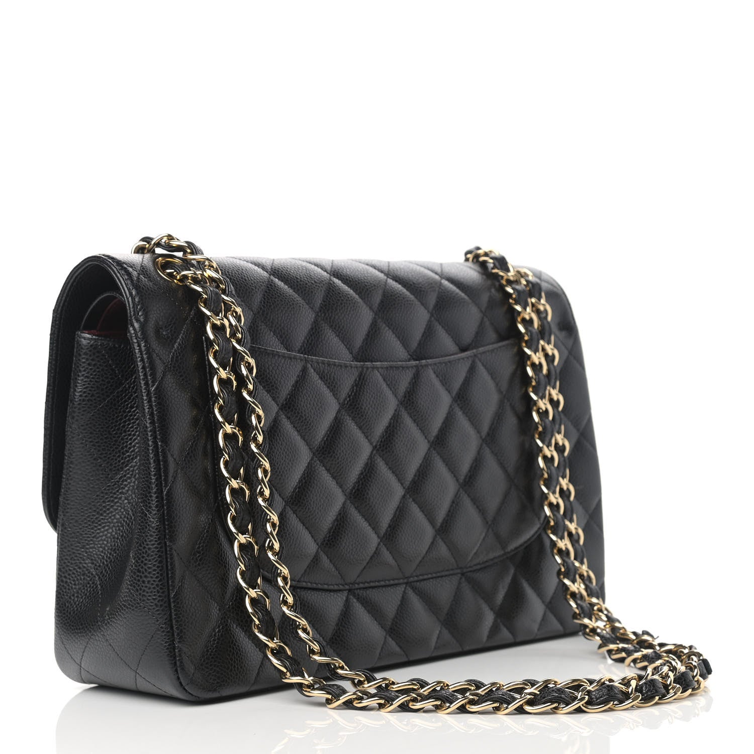 Chanel Caviar Quilted Jumbo Double Flap Black 3 of 10