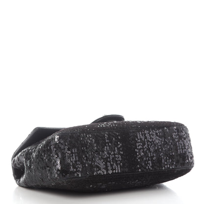 Chanel Sequin Lambskin Medium Moonlight on Water Flap Black 4 of 9