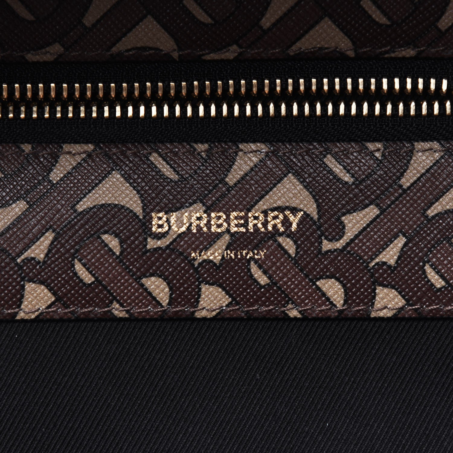 Burberry E-Canvas Monogram Stripe Backpack Bridle Brown 5 of 12