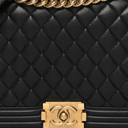 Chanel Caviar Quilted New Medium Boy Flap Black 8 of 11