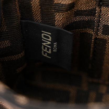 Fendi Fabric Jacquard FF 1974 Mini Baguette Tobacco Moro Black 8 of 12