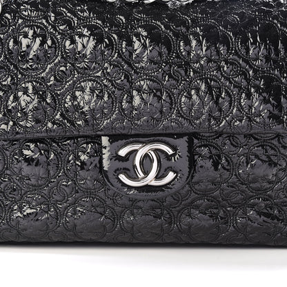 Chanel Vinyl Rock In Moscow Single Flap Black 9 of 11