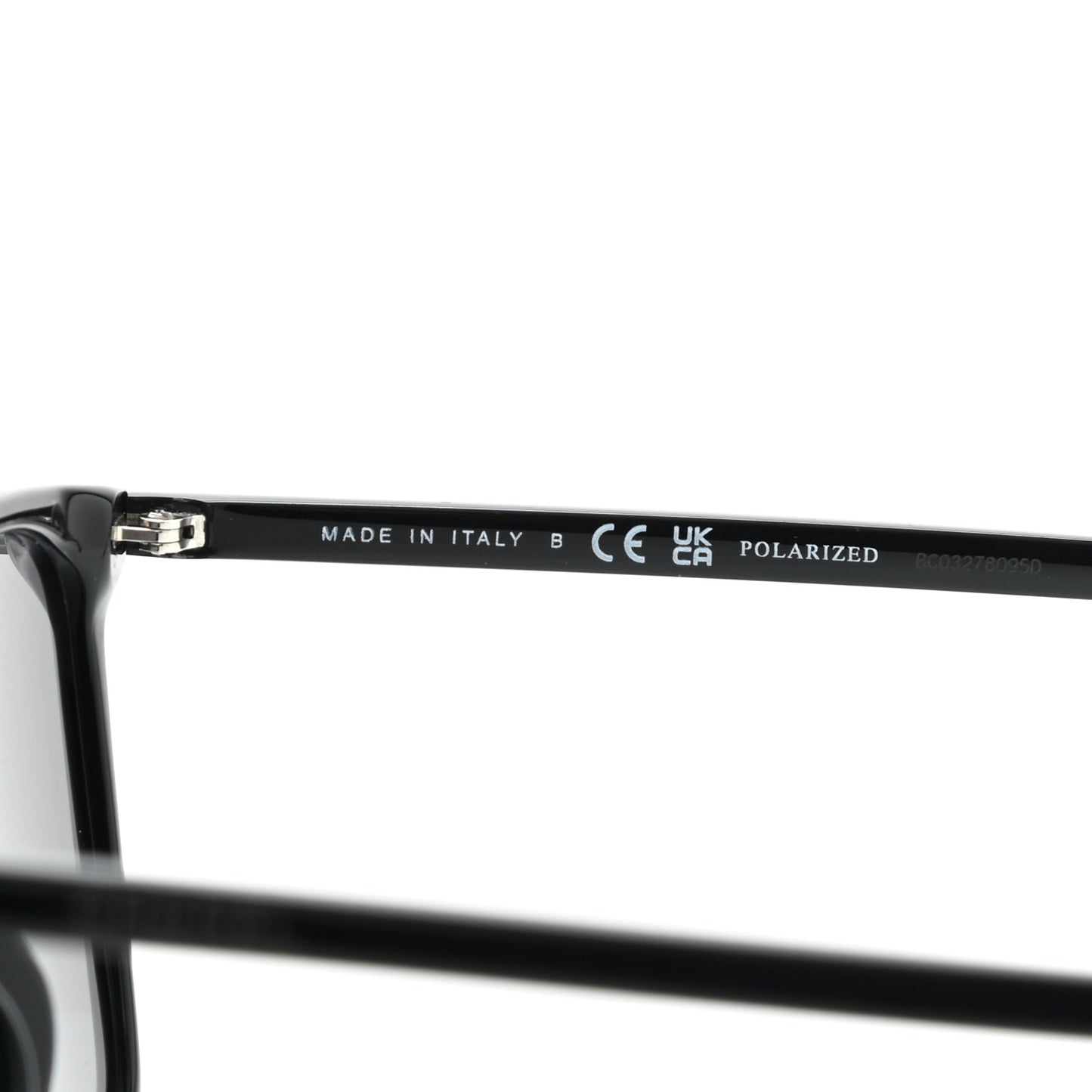 Acetate Polarized Square Sunglasses 5447 Black
