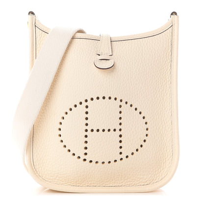 Hermes Taurillon Clemence Amazone Evelyne TPM Nata Craie 1 of 8