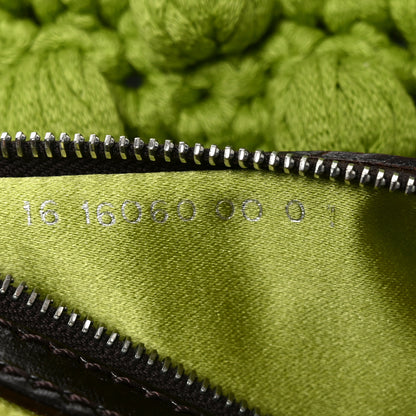 Fendi Wool Crochet Knit Mama Baguette Green 7 of 10