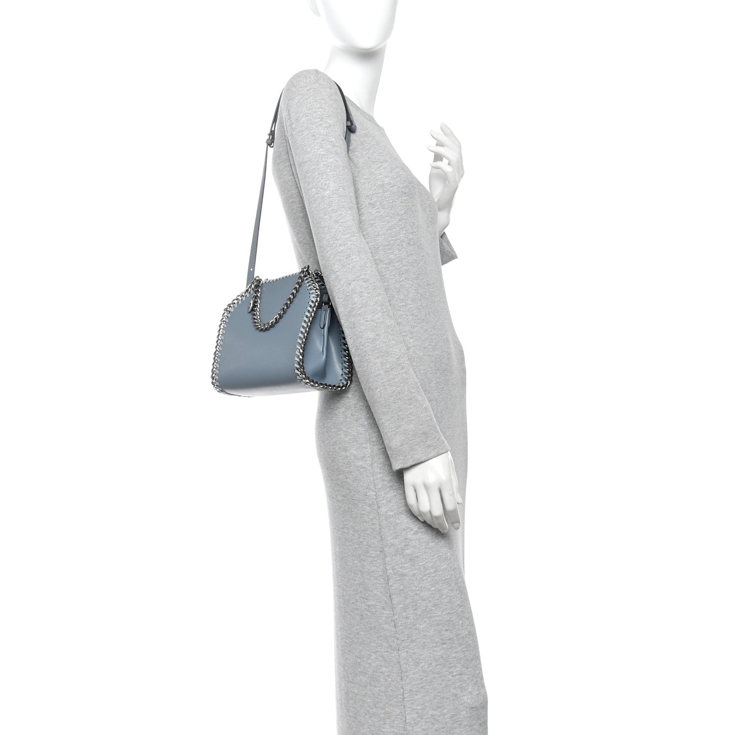 Stella McCartney Eco Alter Mat Medium Top Handle Shoulder Bag Blue Lagoon 2 of 9