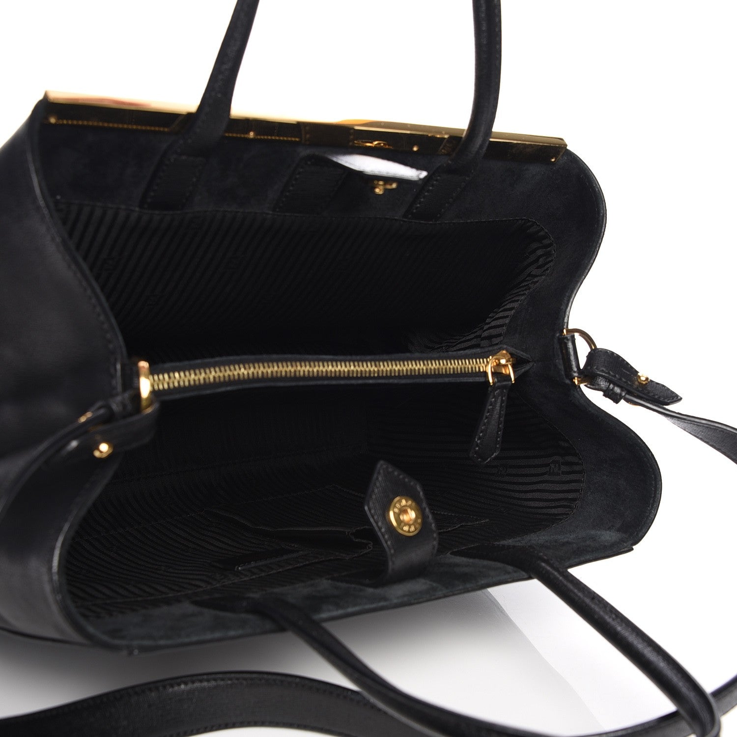 Fendi Vitello Elite Regular 2Jours Tote Black 6 of 9