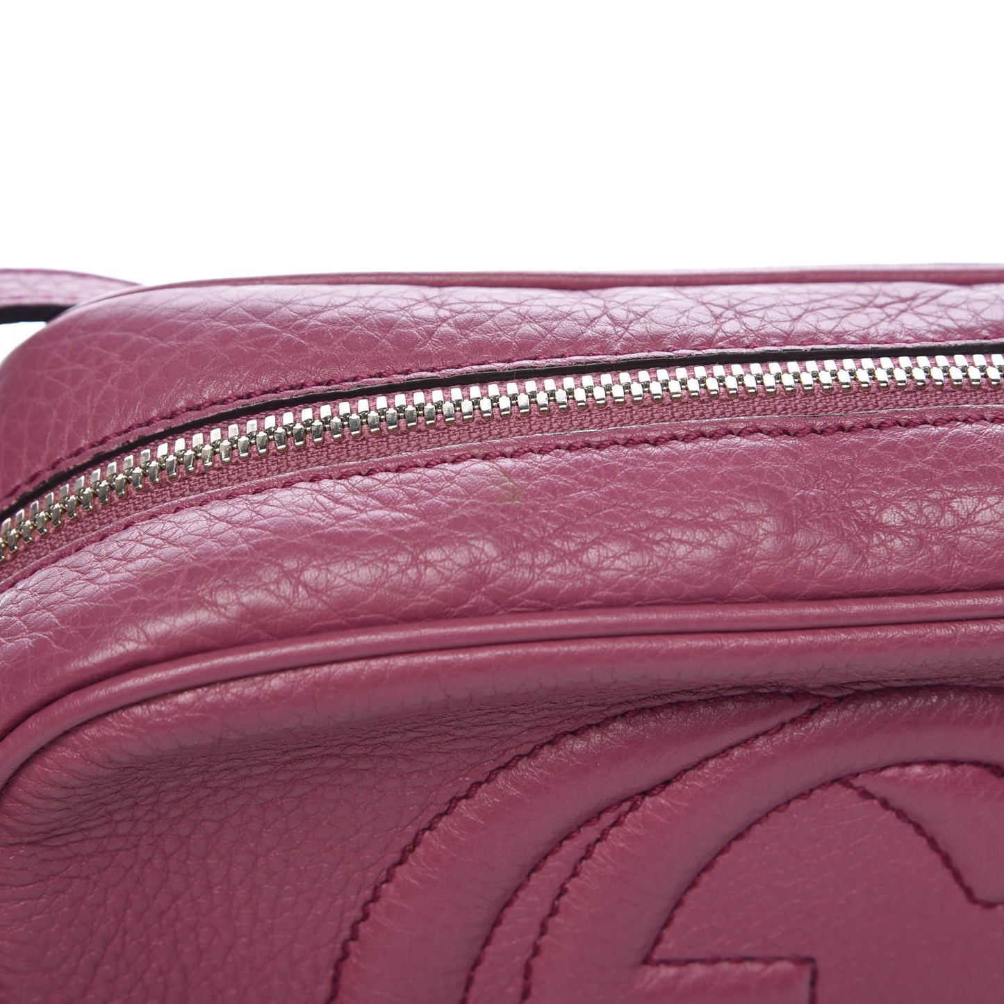Pebbled Calfskin Small Soho Disco Bag Peonia Flower