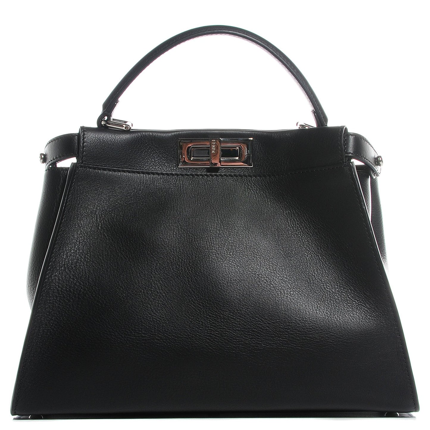 Vitello Seta Python Crocodile Monster Eyes Medium Peekaboo Iconic Satchel Black Girasole