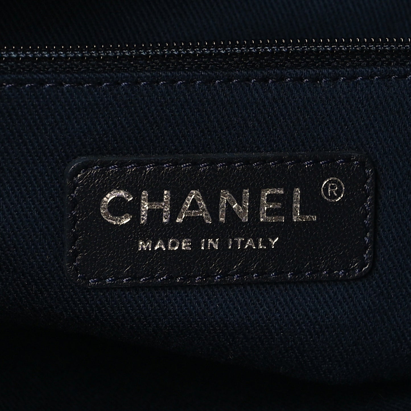 Denim Shopping Tote Blue