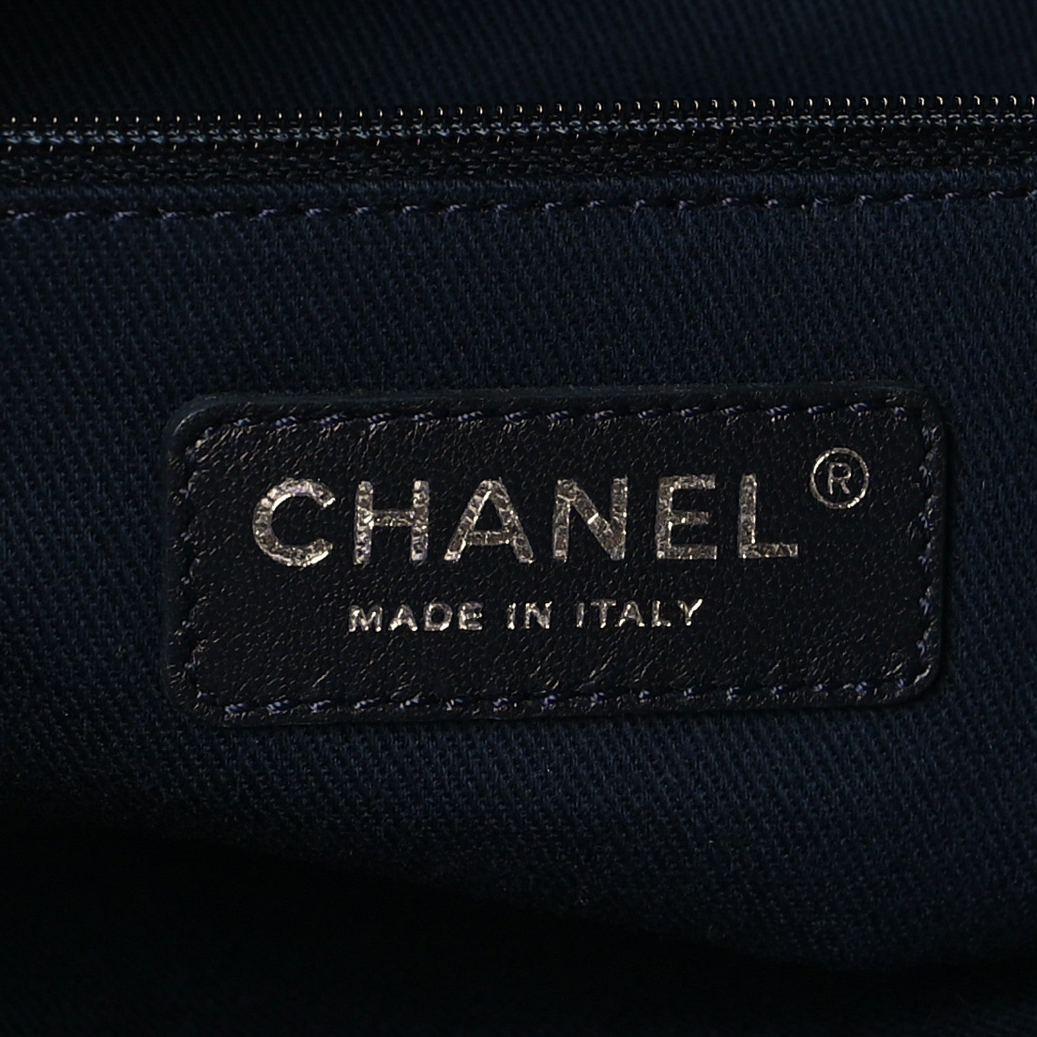 Chanel Denim Shopping Tote Blue 5 of 8