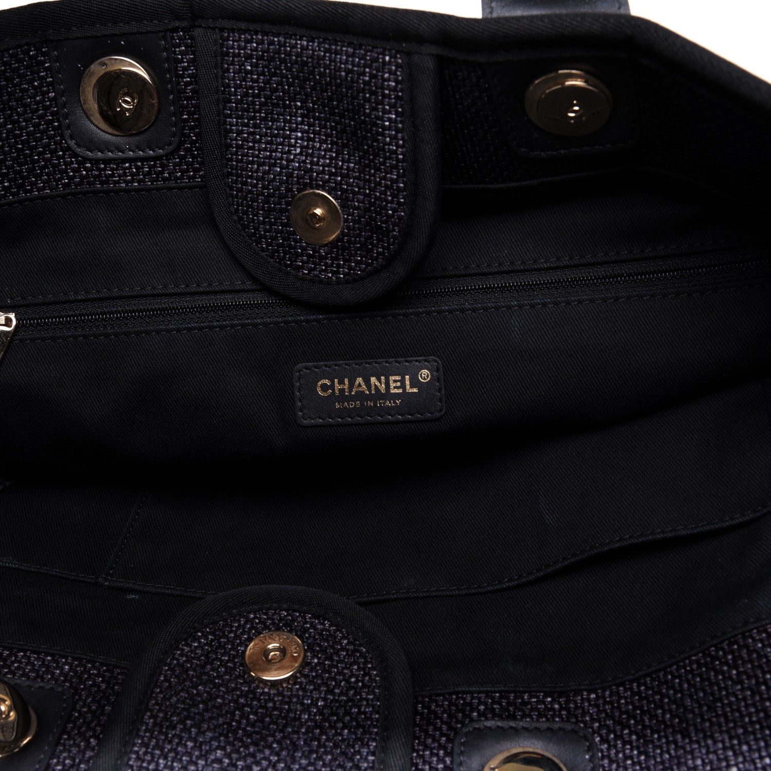 Chanel Canvas Medium Deauville Tote Grey 8 of 17