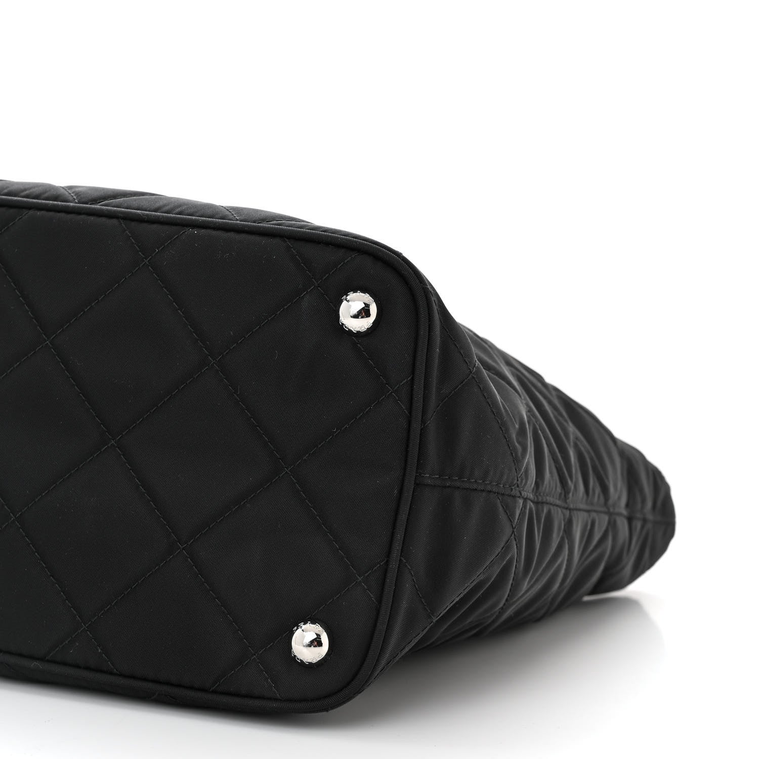 Prada Nylon Tessuto Impuntu Quilted Tote Black 11 of 11