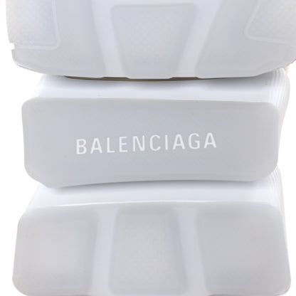 Balenciaga Technical 3D Recycled Knit Bi-Color Womens Speed 2.0 Transparent Sole Sneakers 38 38 Light Beige White 6 of 8