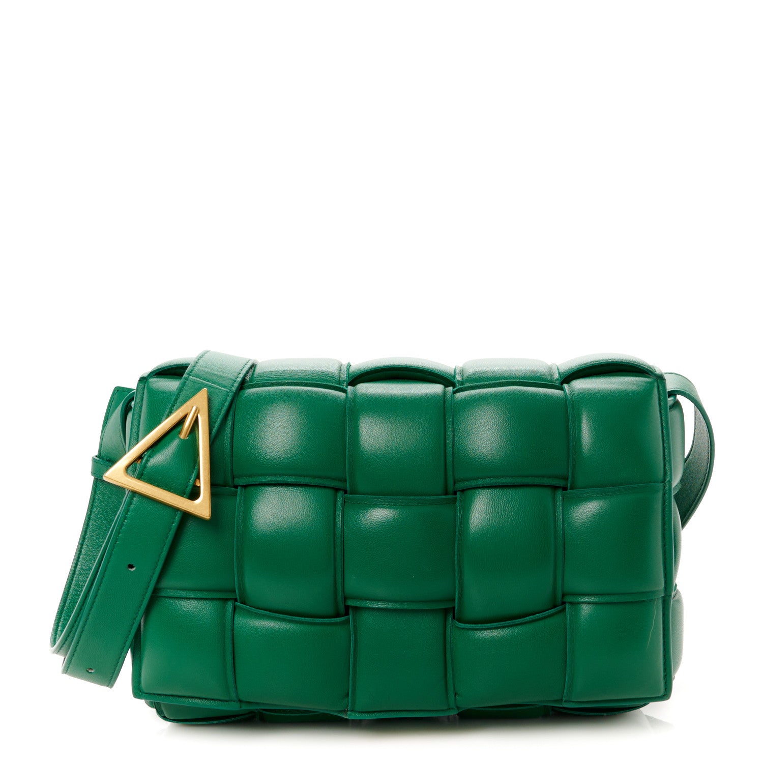 Bottega Veneta Lambskin Maxi Intrecciato Padded Cassette Crossbody Bag Racing Green 1 of 13