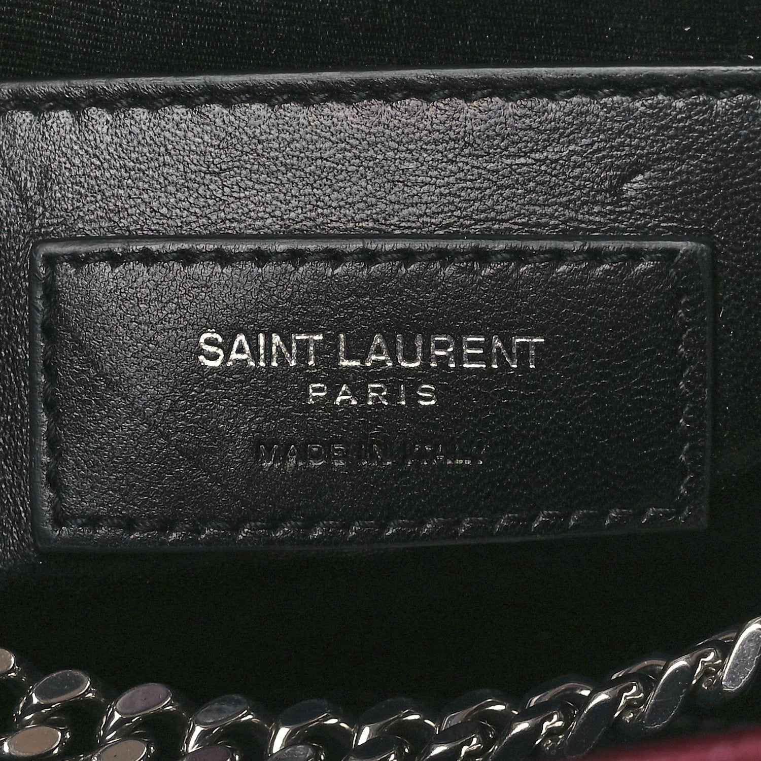 Saint Laurent Grain De Poudre Medium Monogram Kate Satchel Dark Red 6 of 12