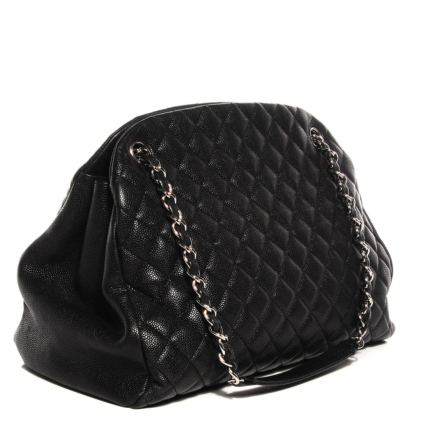 Caviar Quilted Large Just Mademoiselle Black