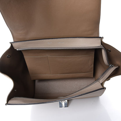 Celine Drummed Calfskin Suede Medium Trapeze Dune 8 of 9