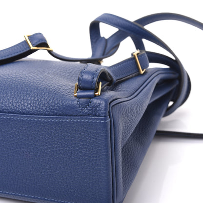 Hermes Taurillon Clemence Kelly Ado Backpack Deep Bleu 8 of 12