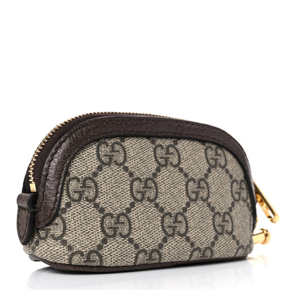 Gucci GG Supreme Monogram Web Ophidia Dome Key Pouch Beige New Acero 3 of 9