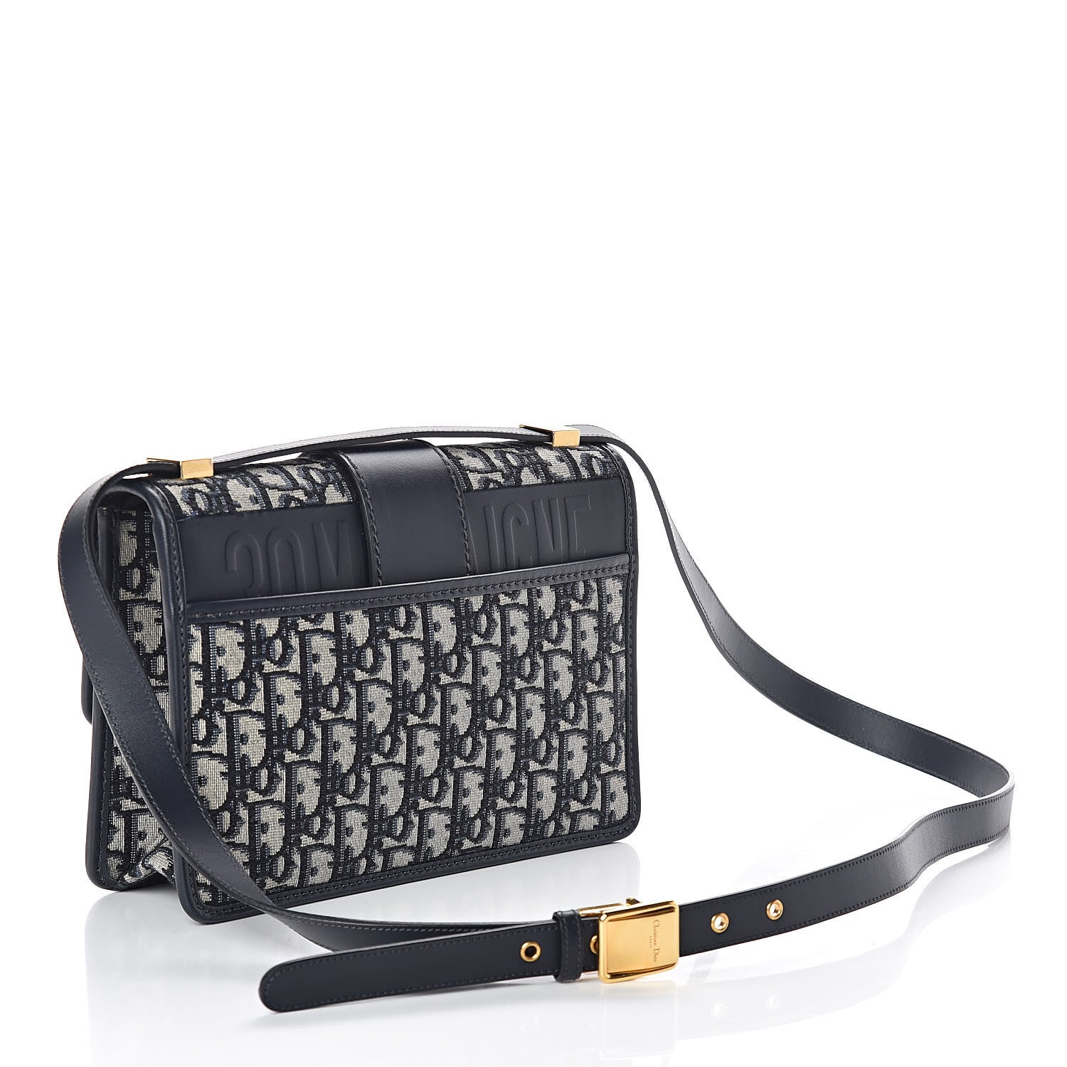 Christian Dior Oblique 30 Montaigne Flap Bag Blue 3 of 8