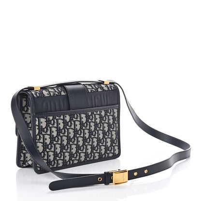 Christian Dior Oblique 30 Montaigne Flap Bag Blue 3 of 8