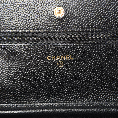 Chanel Caviar Quilted Wallet On Chain WOC Black 5 of 10