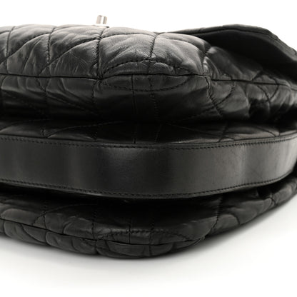 Chanel Lambskin Quilted Large Chanel 3 Flap Black 10 of 11